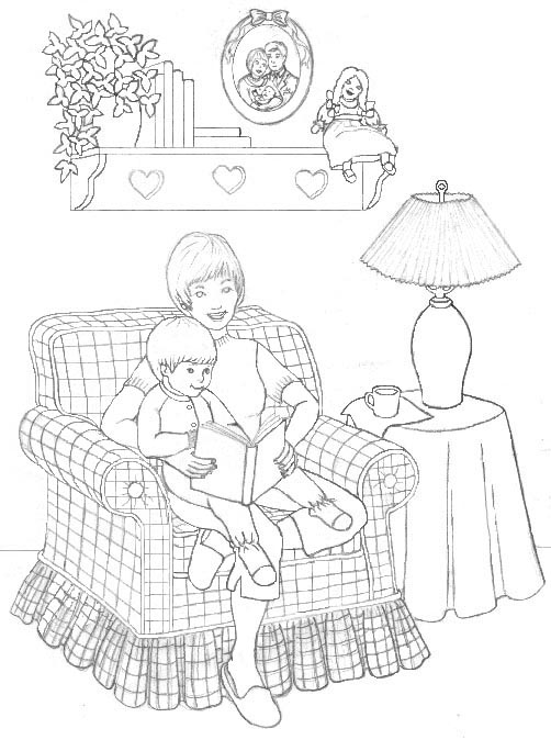 Mothers Day Coloring in Pages 10