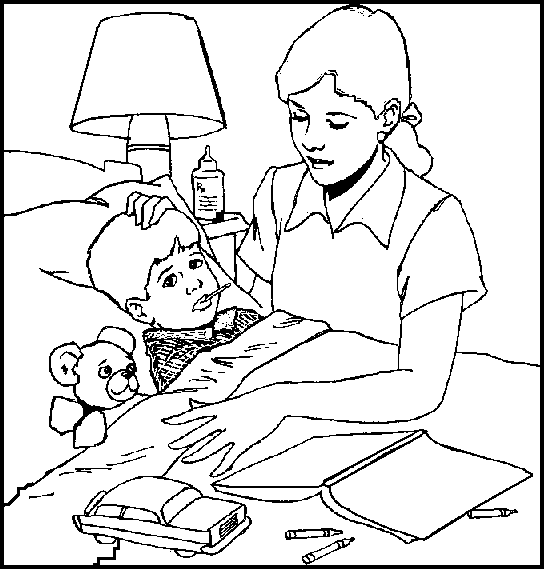 Mothers Day Coloring in Pages 11