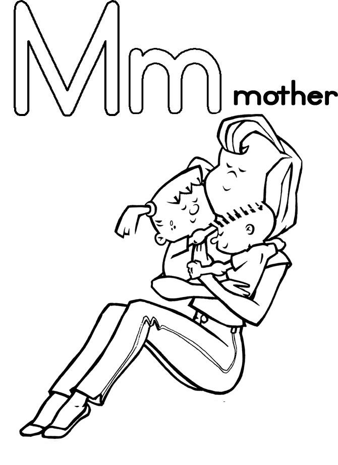 Mothers Day Coloring in Pages 12