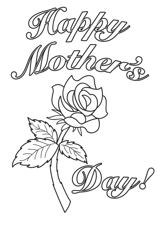 Mothers Day Coloring in Pages 5
