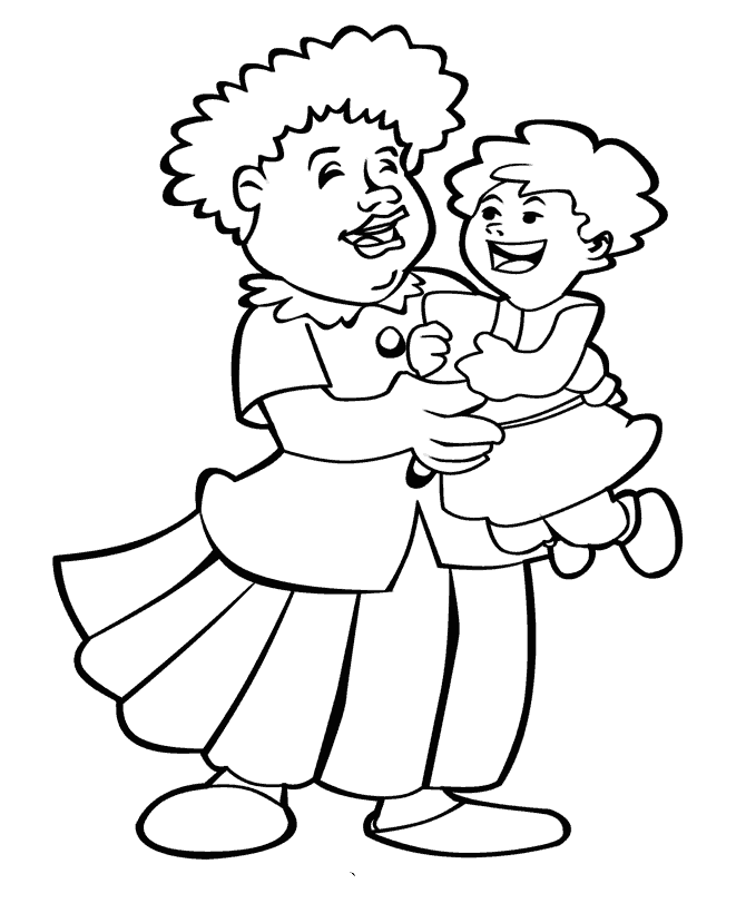 Mothers Day Coloring in Pages 7