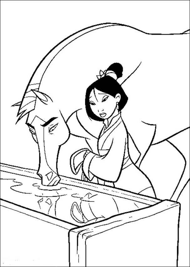 Mulan Coloring in Pages 11