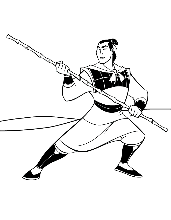 Mulan Coloring in Pages 3