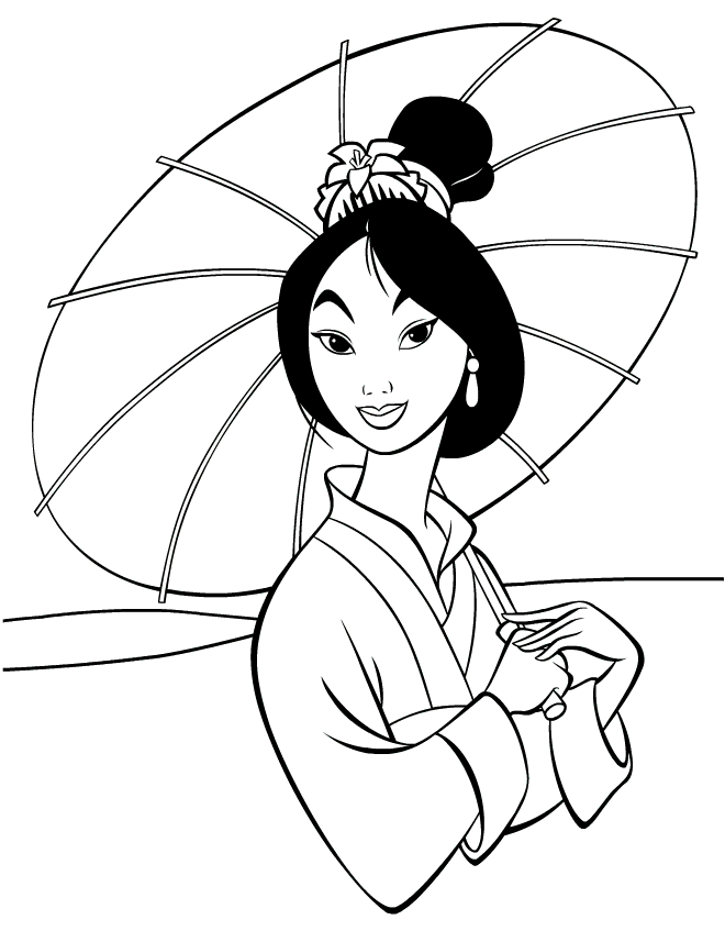 Mulan Coloring in Pages 5
