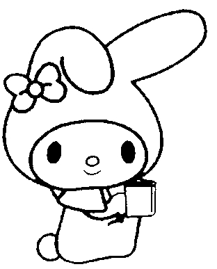 My Melody Coloring in Pages 2