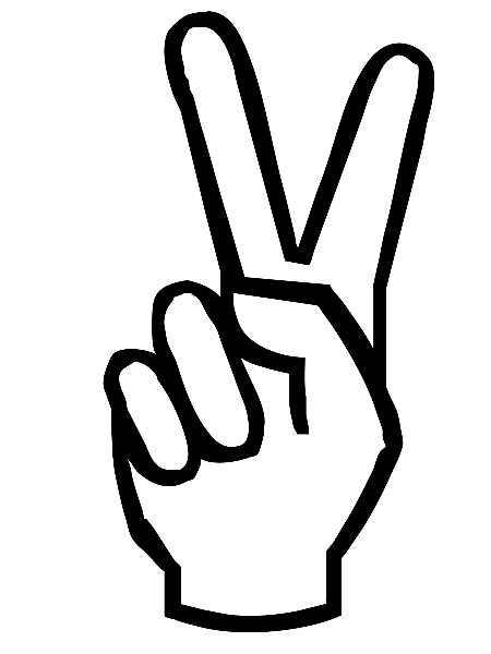 Peace Sign Coloring in Pages 1