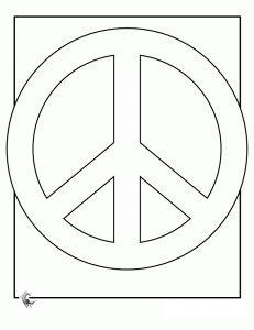 Peace Sign Coloring in Pages 11