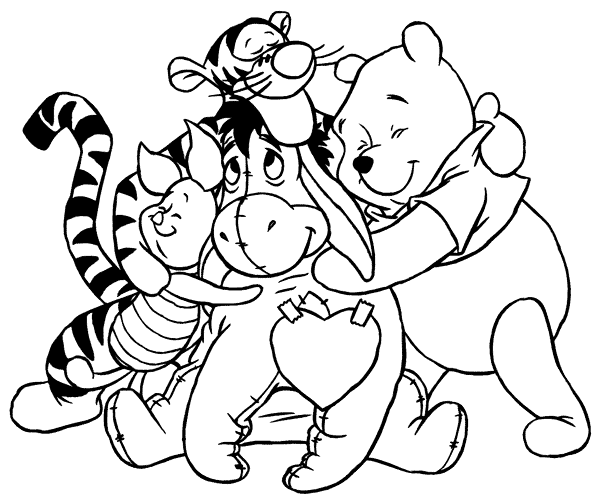 Pooh Bear Coloring in Pages 10