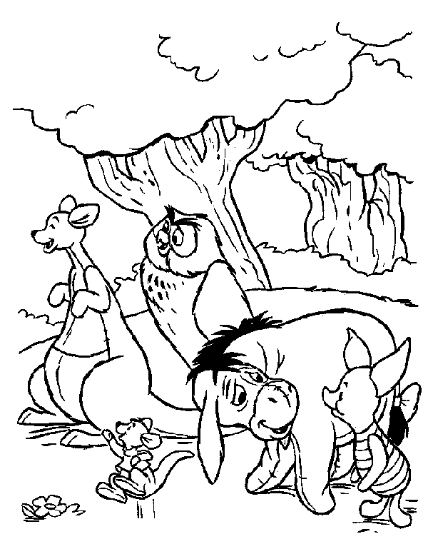 Pooh Bear Coloring in Pages 6