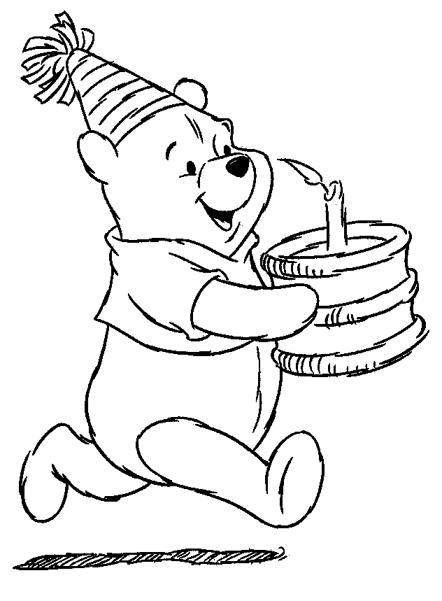 Pooh Bear Coloring in Pages 7
