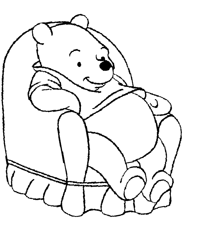 Pooh Coloring in Pages 12