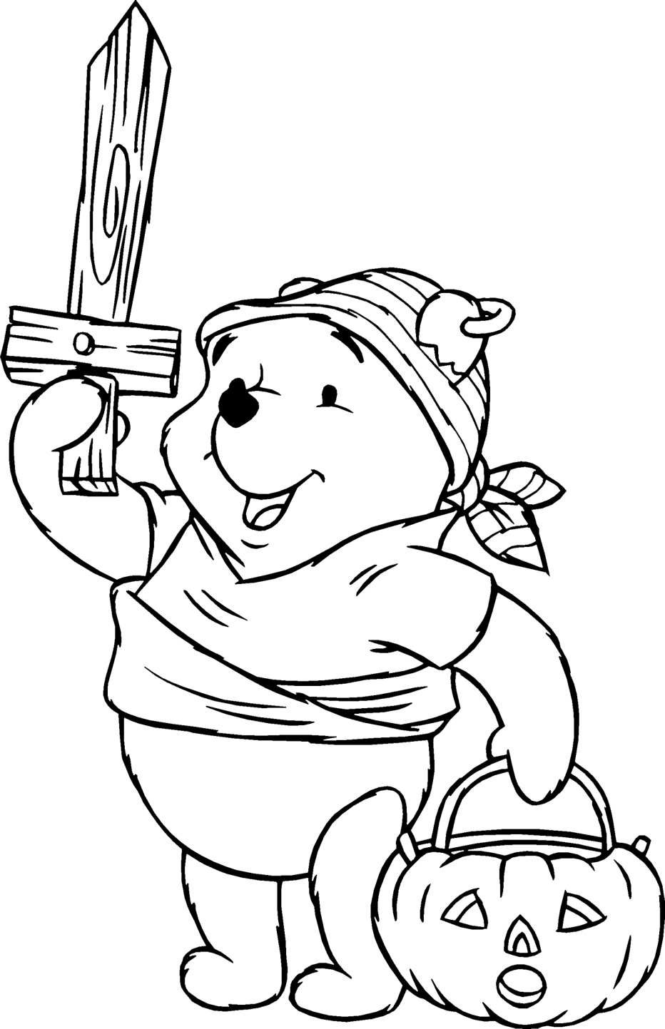 Pooh Coloring in Pages 3