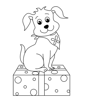 Puppy Coloring in Pages 10