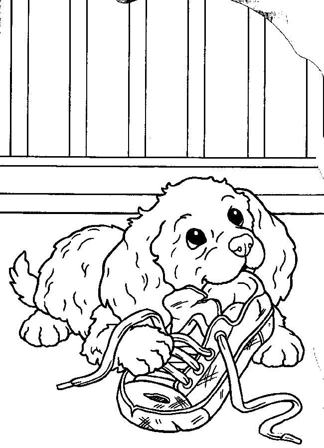 Puppy Coloring in Pages 5