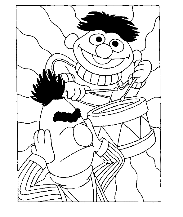 Sesame Street Coloring in Pages 7