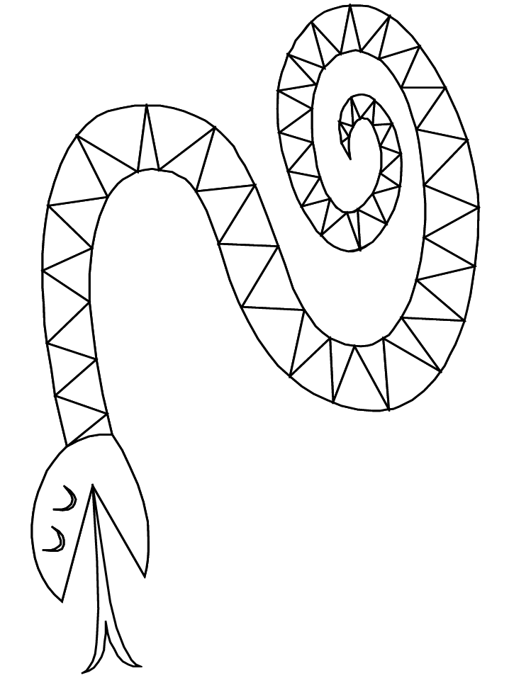Snake Coloring in Pages 6
