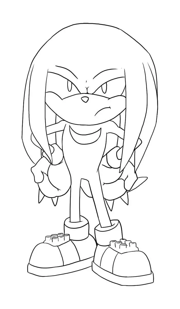 Sonic Coloring in Pages 4