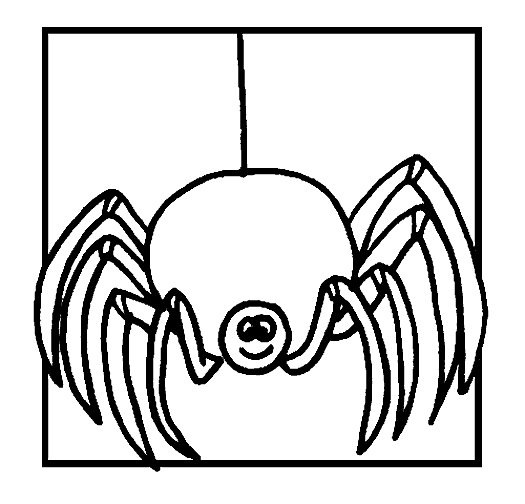 Spider Coloring in Pages 8