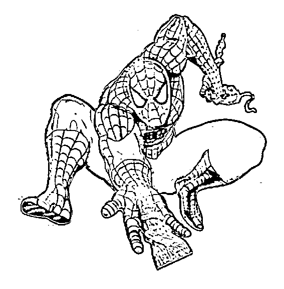 Spiderman Coloring in Pages 2