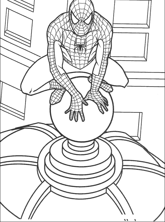 Spiderman Coloring in Pages 6