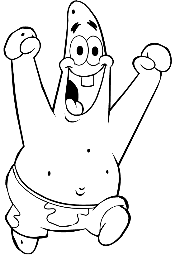 Sponge Bob Coloring in Pages 1
