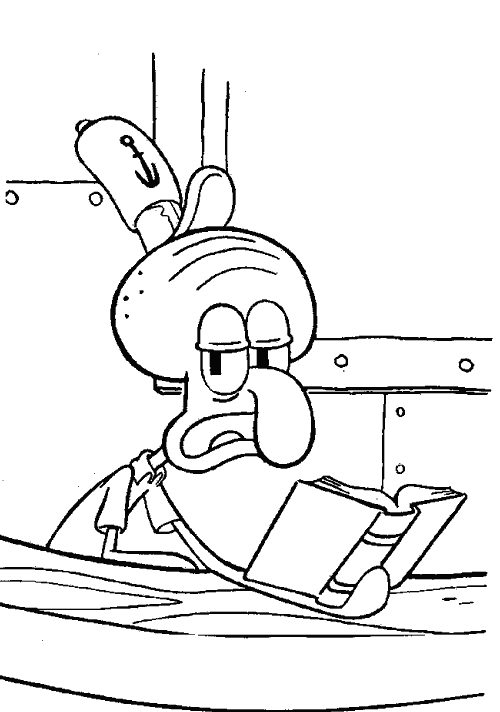 Sponge Bob Coloring in Pages 10