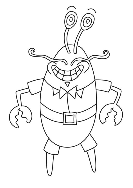 Sponge Bob Coloring in Pages 11