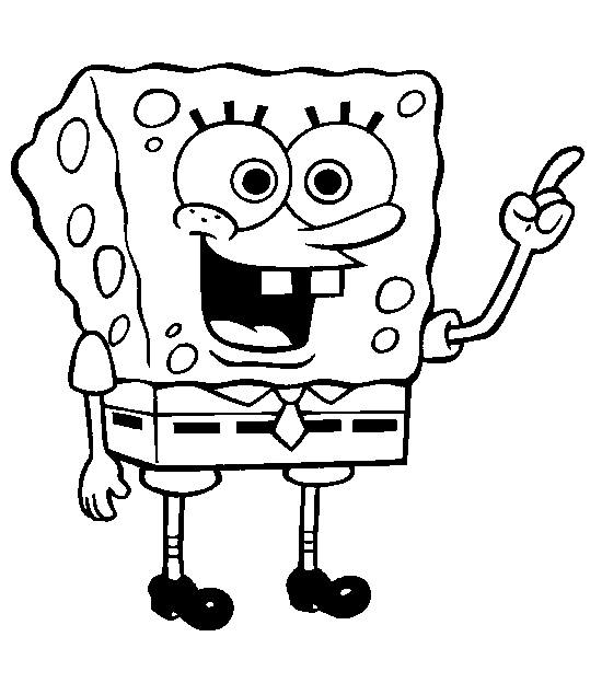 Sponge Bob Coloring in Pages 3