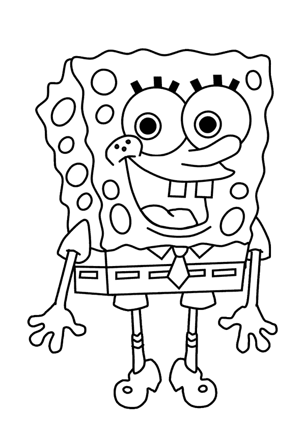 Sponge Bob Coloring in Pages 4