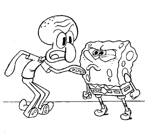 Spongebob Squarepants Coloring in Pages 12