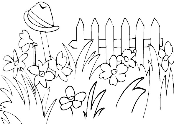 Spring Coloring in Pages 4