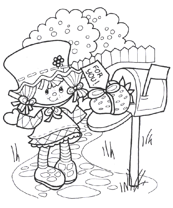 Strawberry Shortcake Coloring in Pages 2