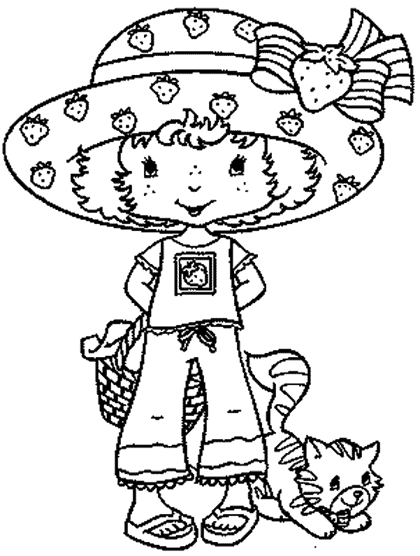 Strawberry Shortcake Coloring in Pages 8