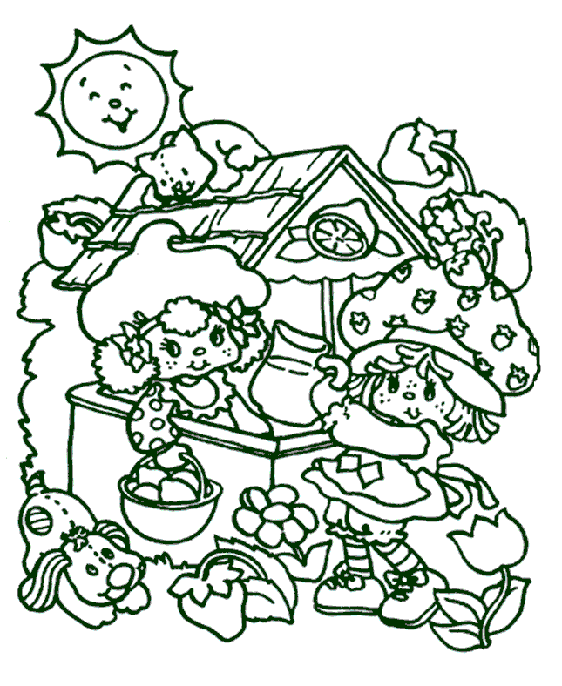 Strawberry Shortcake Coloring in Pages 9