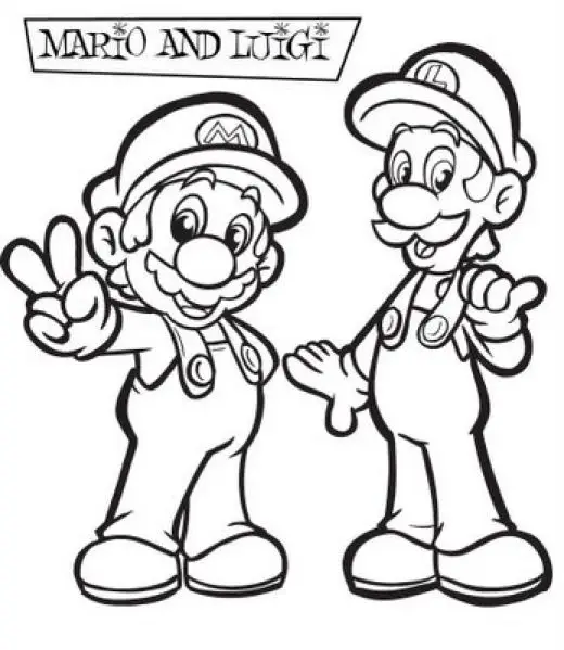 Super Mario Coloring in Pages 1
