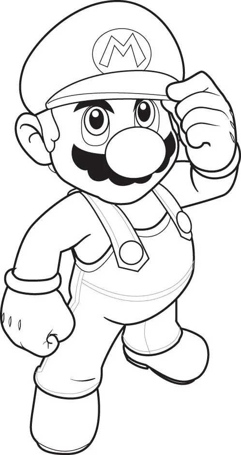 Super Mario Coloring in Pages 3