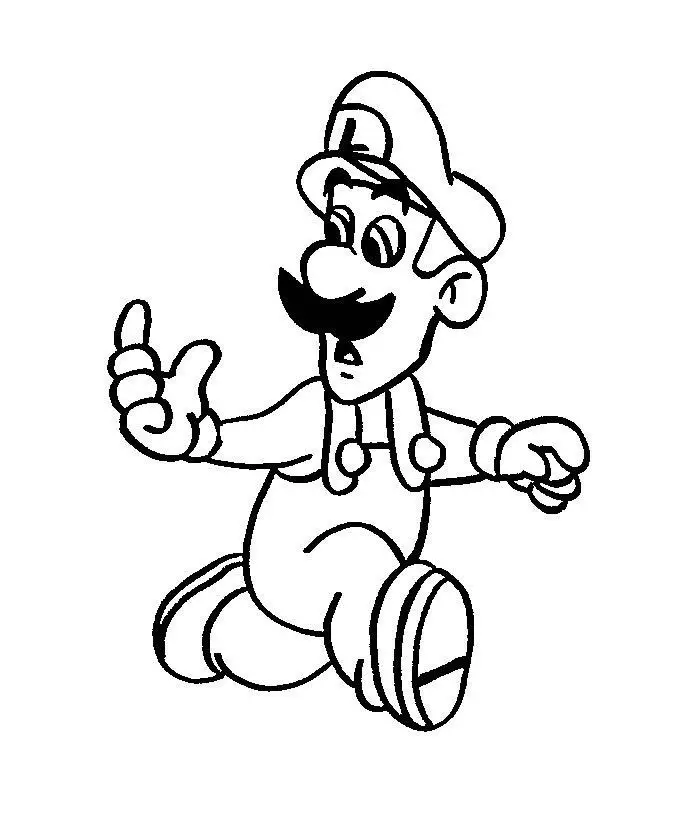 Super Mario Coloring in Pages 4