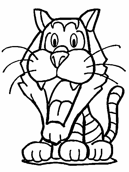 Tiger Coloring in Pages 2