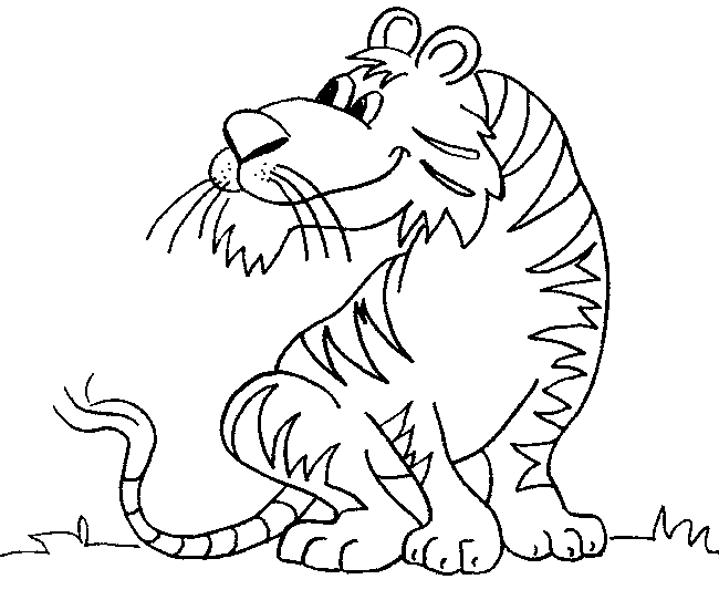Tiger Coloring in Pages 5