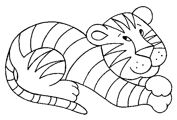 Tiger Coloring in Pages 6