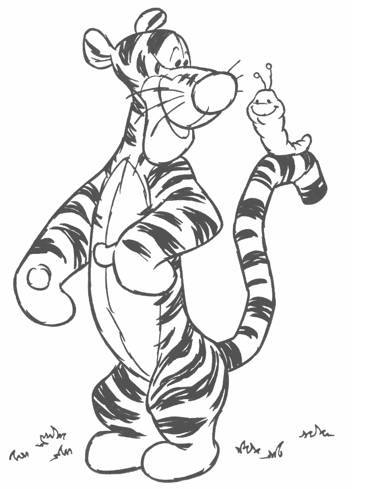 Tigger Coloring in Pages 1