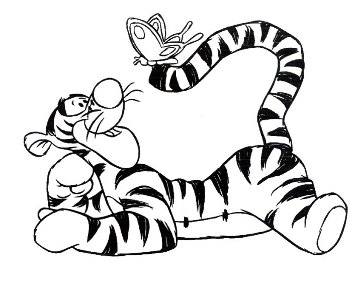 Tigger Coloring in Pages 3