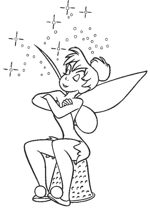 Tinkerbell Coloring in Pages 1