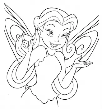 Tinkerbell Coloring in Pages 12