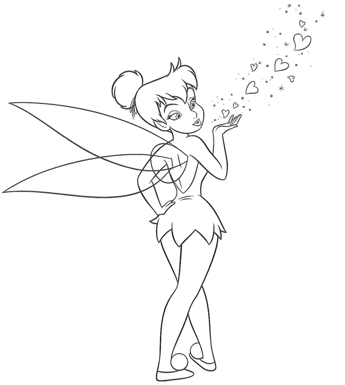 Tinkerbell Coloring in Pages 2