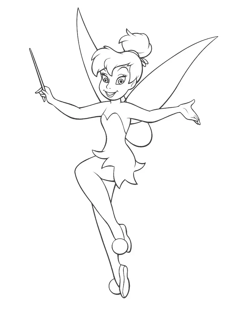 Tinkerbell Coloring in Pages 4