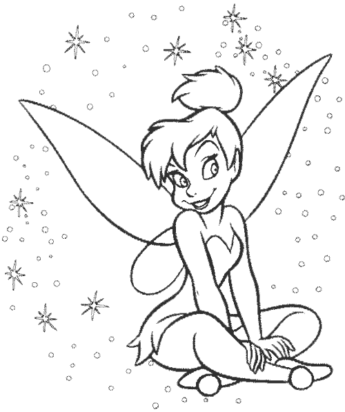 Tinkerbell Coloring in Pages to Print 3