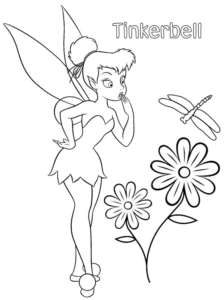 Tinkerbell Coloring in Pages to Print 4