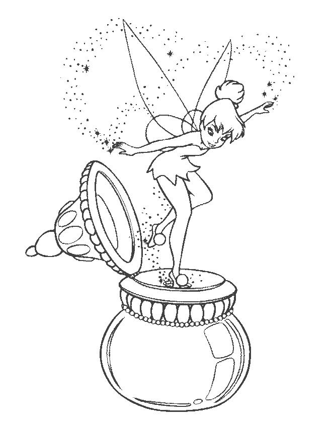 Tinkerbell Coloring in Pages to Print 8