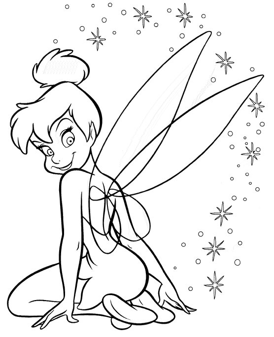 Tinkerbell Coloring in Pages to Print 9